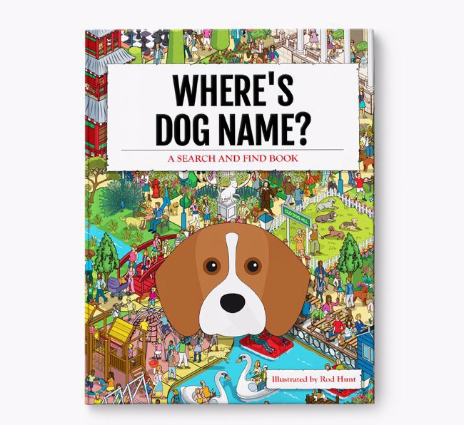 Personalised Where's {dogsName} Book